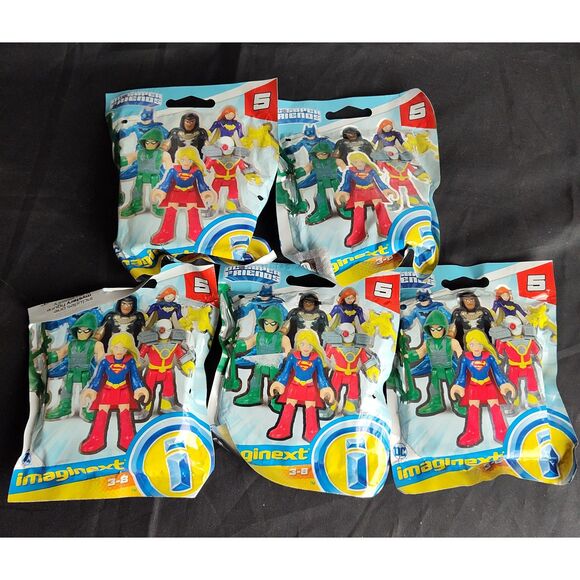 Imaginext DC Super Friends Series 5 Blind Bags Set of 5 - Picture 1 of 7
